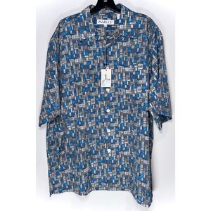 Inserch polyester button down shirt size large